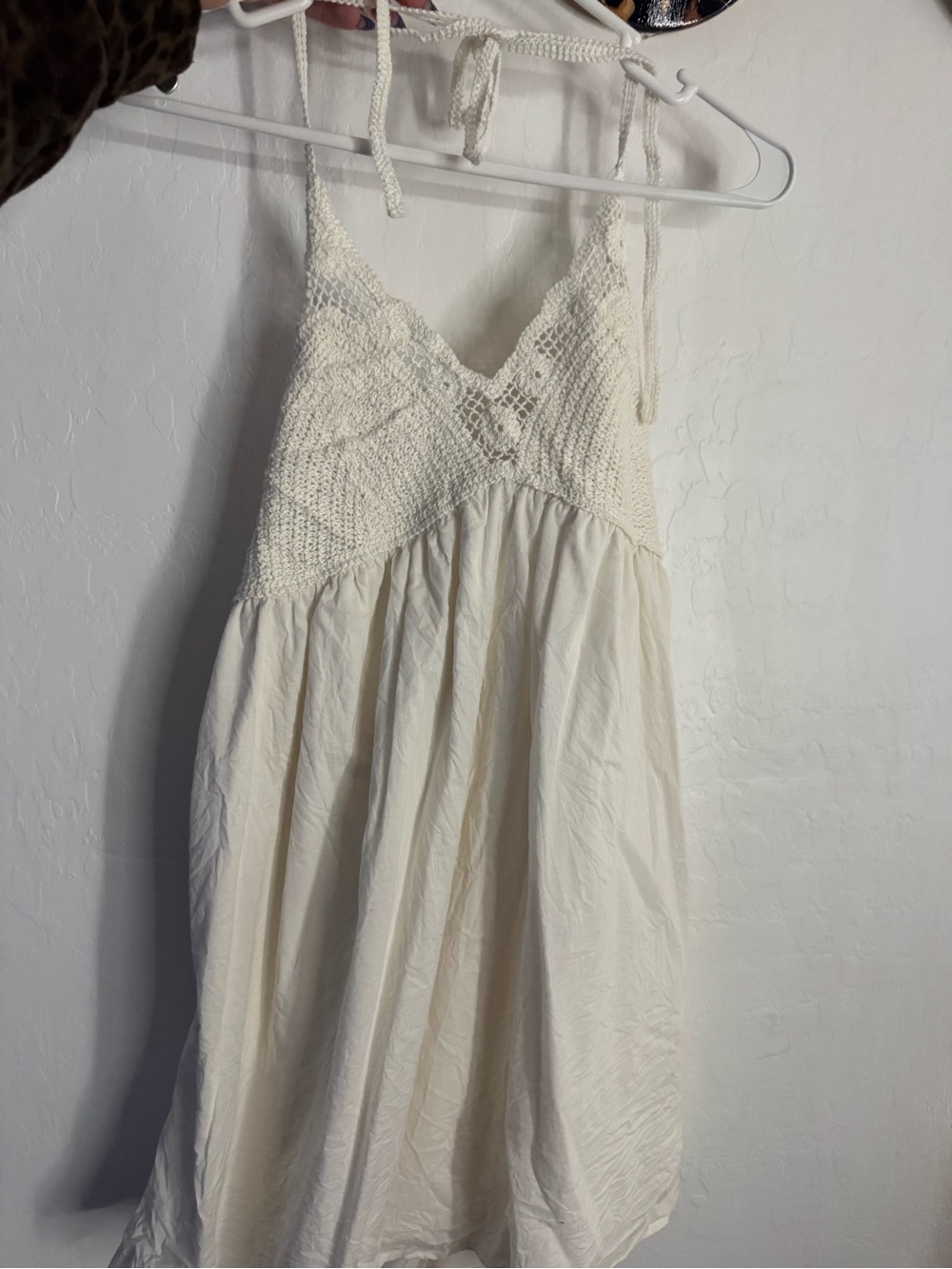 wild fable Cream Crochet-Top Sundress